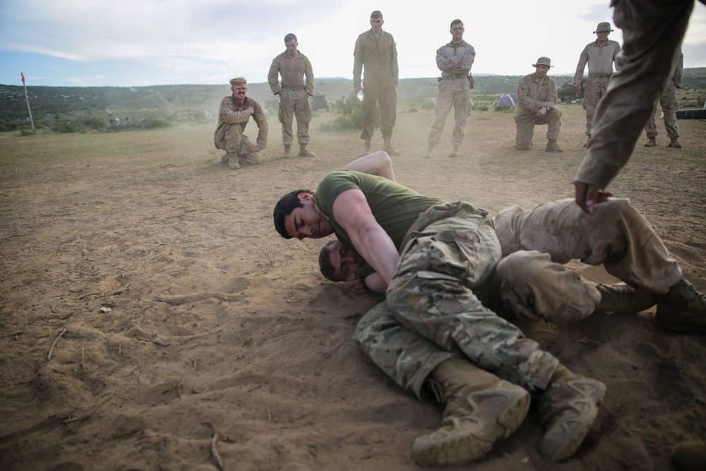 U.S. and Chilean Marines Conduct MCMAP