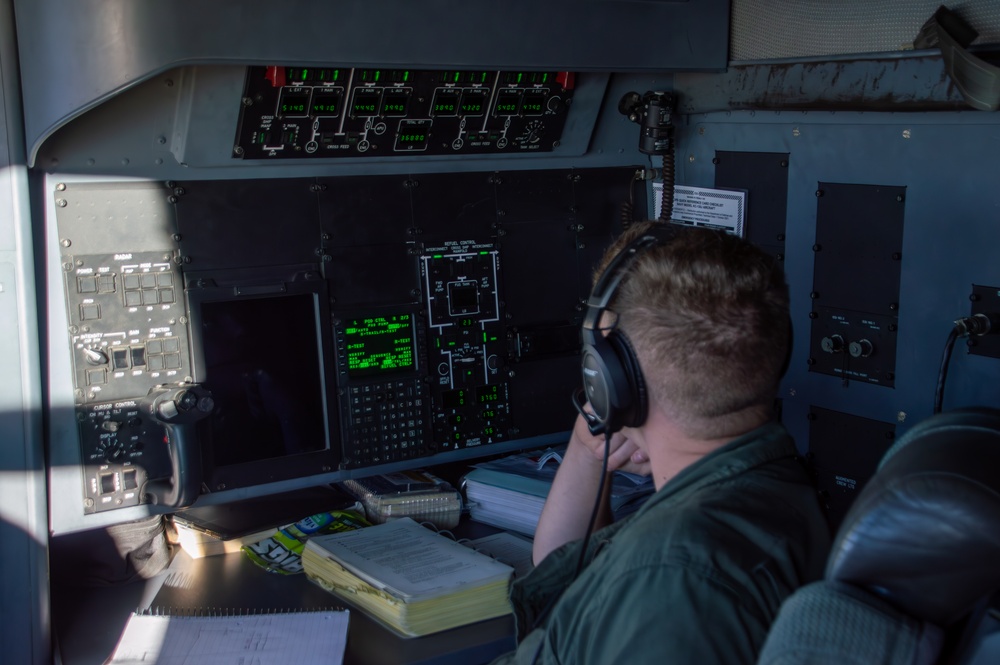 U.S. Marine F/A-18s with VMFA-112 fly into Santiago Chile during Exercise UNITAS LXV