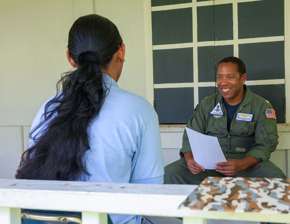 Pacific Partnership 2024-2 Service Members Simulate Mock Interviews with Students at Yap Catholic High School