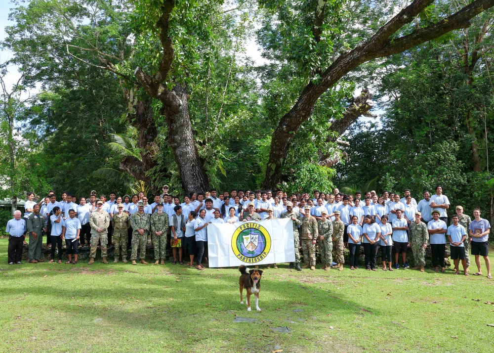 Pacific Partnership 2024-2 Service Members Simulate Mock Interviews with Students at Yap Catholic High School