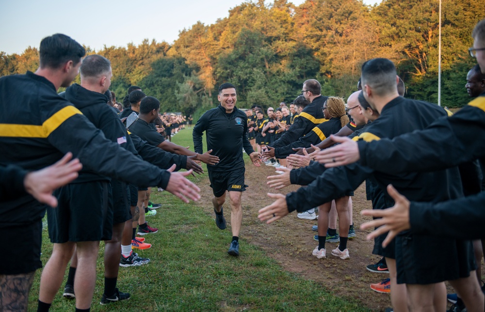 Command Sgt. Maj. Mascarenas final Brigade run