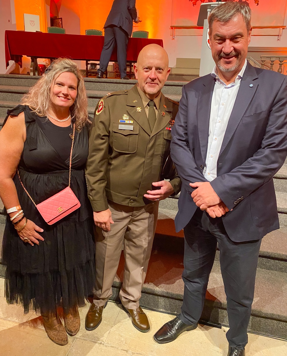 USAG Ansbach Commander, Col. Aaron Southard visit to Rothenburg's double anniversary celebration