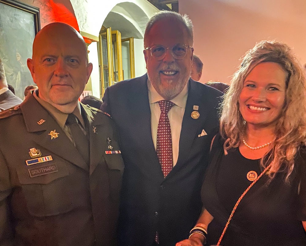 USAG Ansbach Commander, Col. Aaron Southard visit to Rothenburg's double anniversary celebration