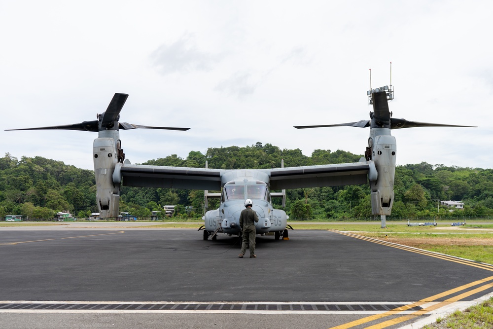 MRF-D 24.3: VMM-268 (Rein.) Marines arrive to Munda International Airport for Operation Render Safe 2024-2