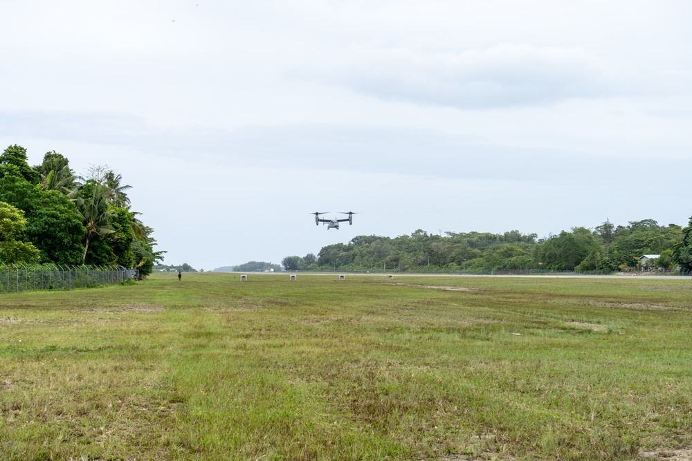 MRF-D 24.3: VMM-268 (Rein.) Marines arrive to Munda International Airport for Operation Render Safe 2024-2