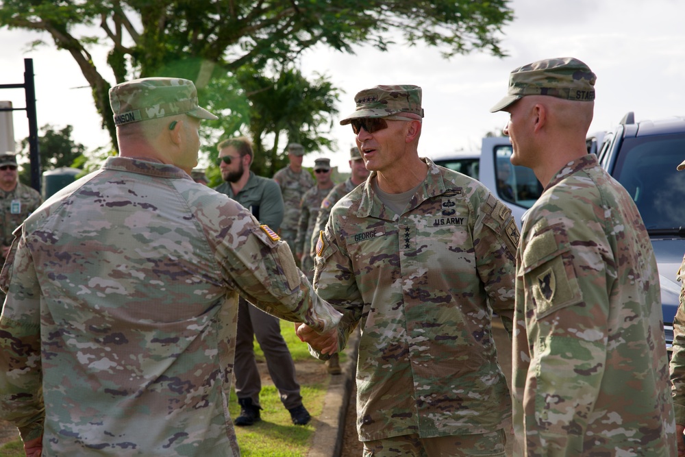 Chief of Staff of the Army visits Guam THAAD Task Force