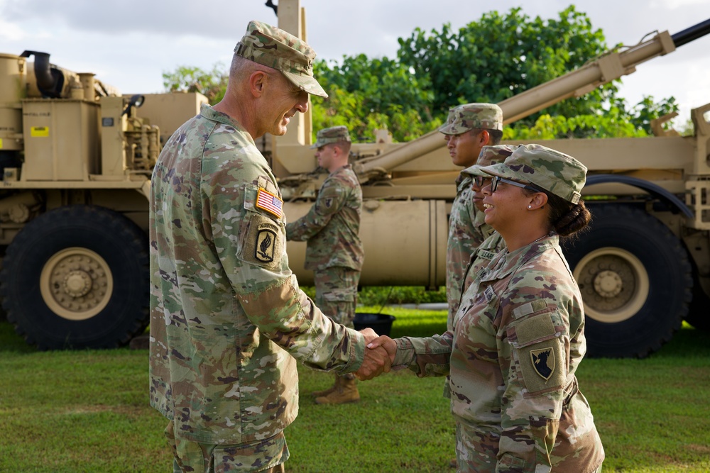 Chief of Staff of the Army visits Guam THAAD Task Force