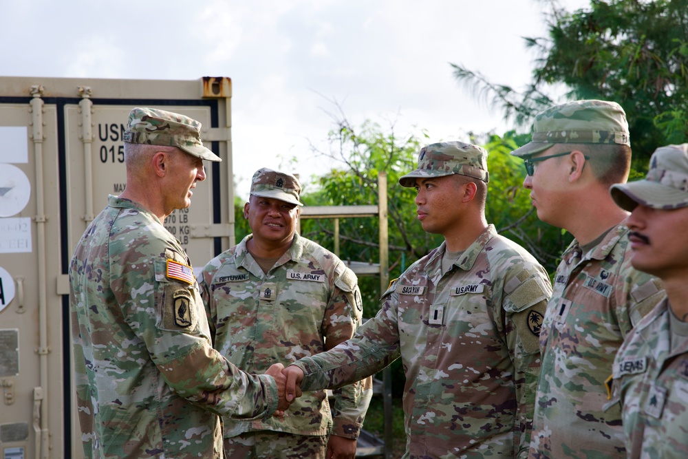 Chief of Staff of the Army visits Guam THAAD Task Force