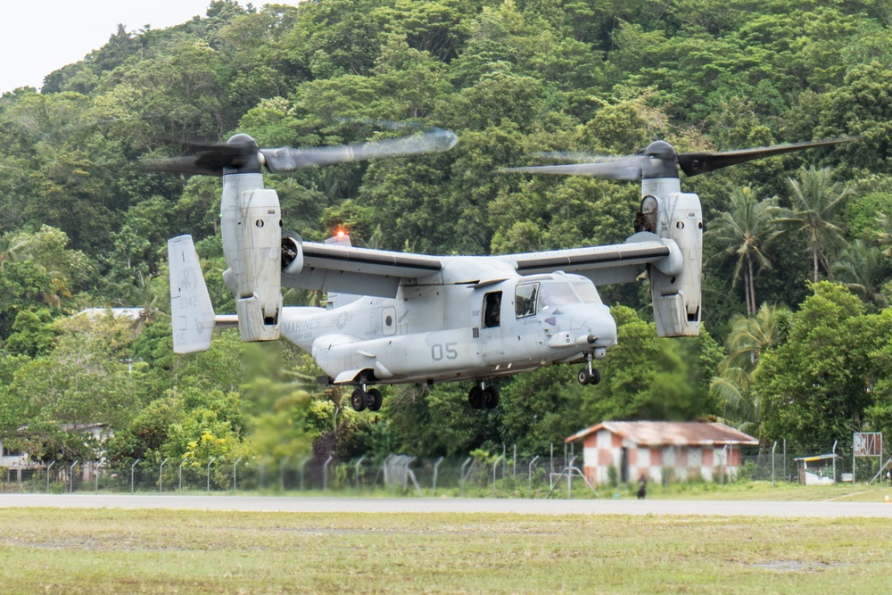 MRF-D 24.3: VMM-268 (Rein.) Marines arrive to Munda International Airport for Operation Render Safe 2024-2