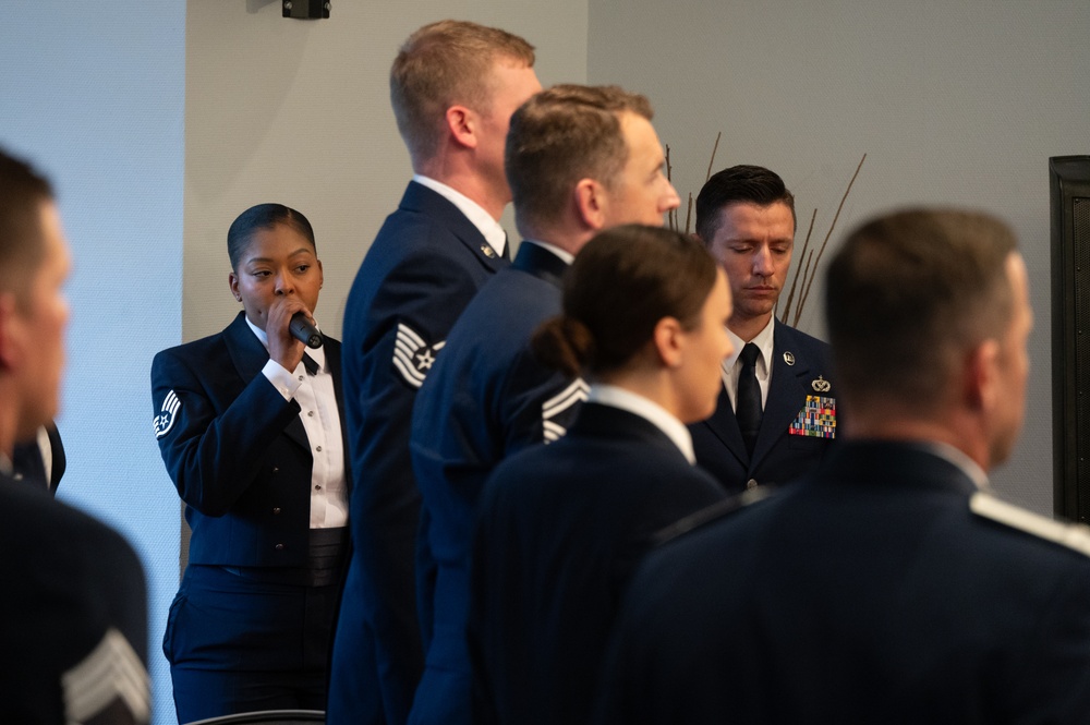 RAF Croughton NCO induction ceremony