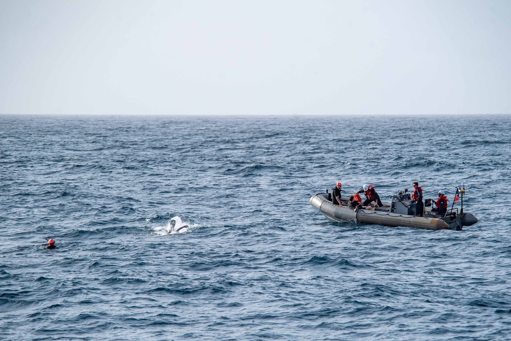 USS Daniel Inoye conducts search rescue training