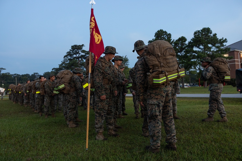 H&amp;S Battalion, SOI-E conducts hike at Camp Geiger