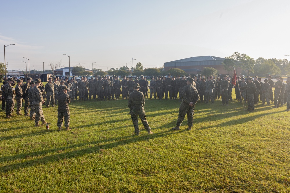 H&amp;S Battalion, SOI-E conducts hike at Camp Geiger