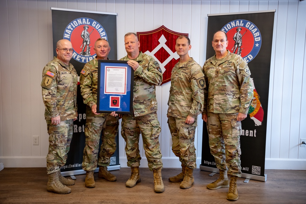 Soldiers commemorated during Red Carpet Retirement Ceremony