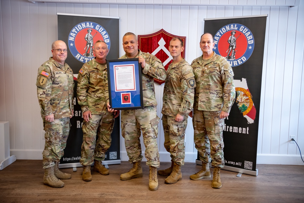 Soldiers commemorated during Red Carpet Retirement Ceremony