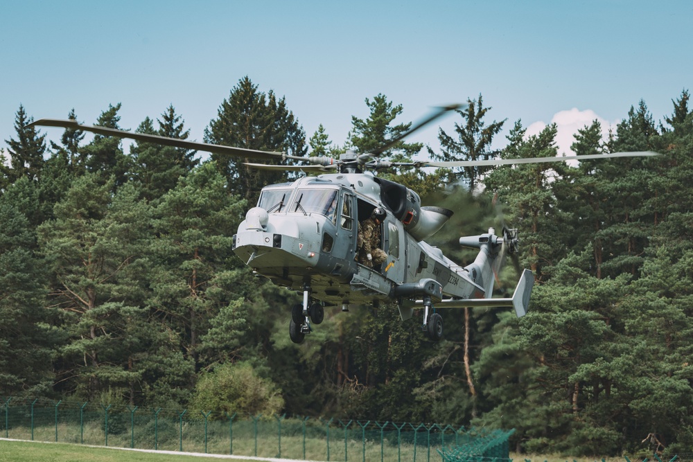 Helicopters Take Flight during Saber Junction 24