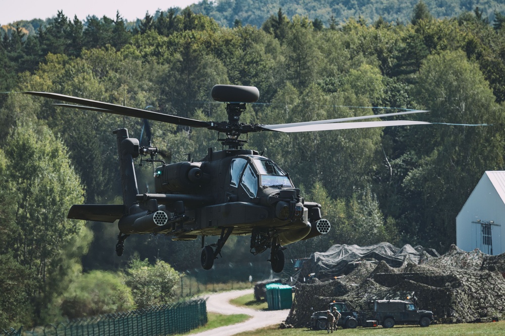 Helicopters Take Flight during Saber Junction 24