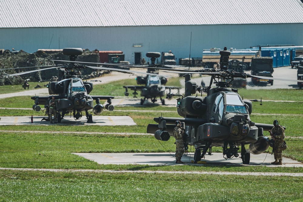 Helicopters Take Flight during Saber Junction 24