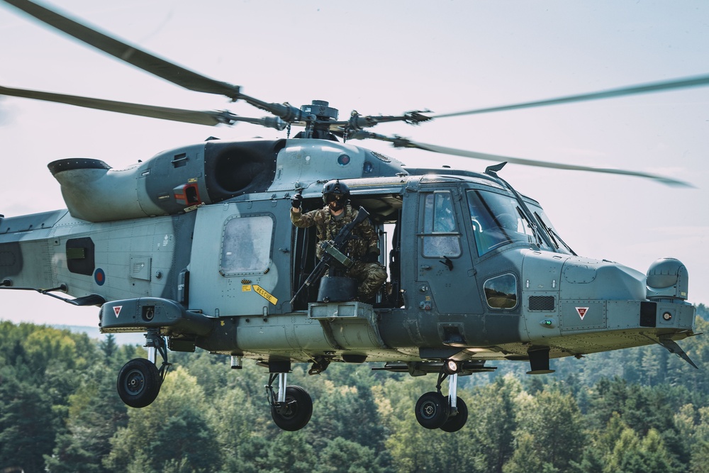 Helicopters Take Flight during Saber Junction 24