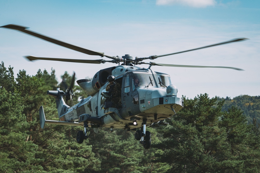 Helicopters Take Flight during Saber Junction 24