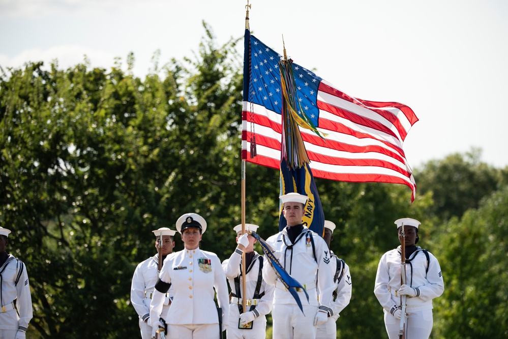 Military Funeral Honors with Funeral Escort are Conducted for U.S. Navy Mess Attendant 3rd Class David Walker in Section 62