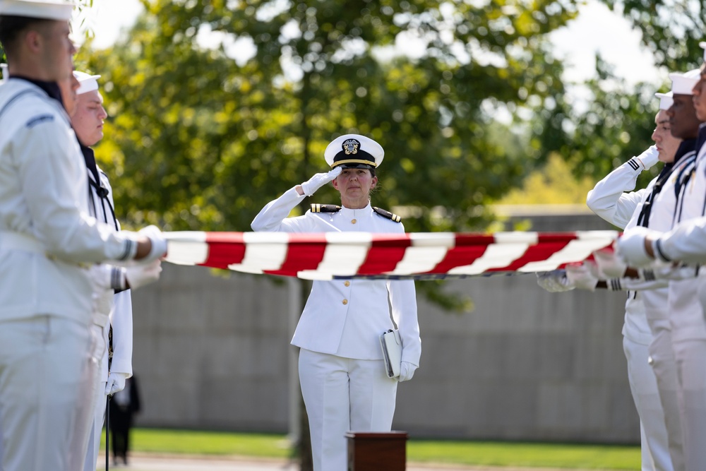 Military Funeral Honors with Funeral Escort are Conducted for U.S. Navy Mess Attendant 3rd Class David Walker in Section 62