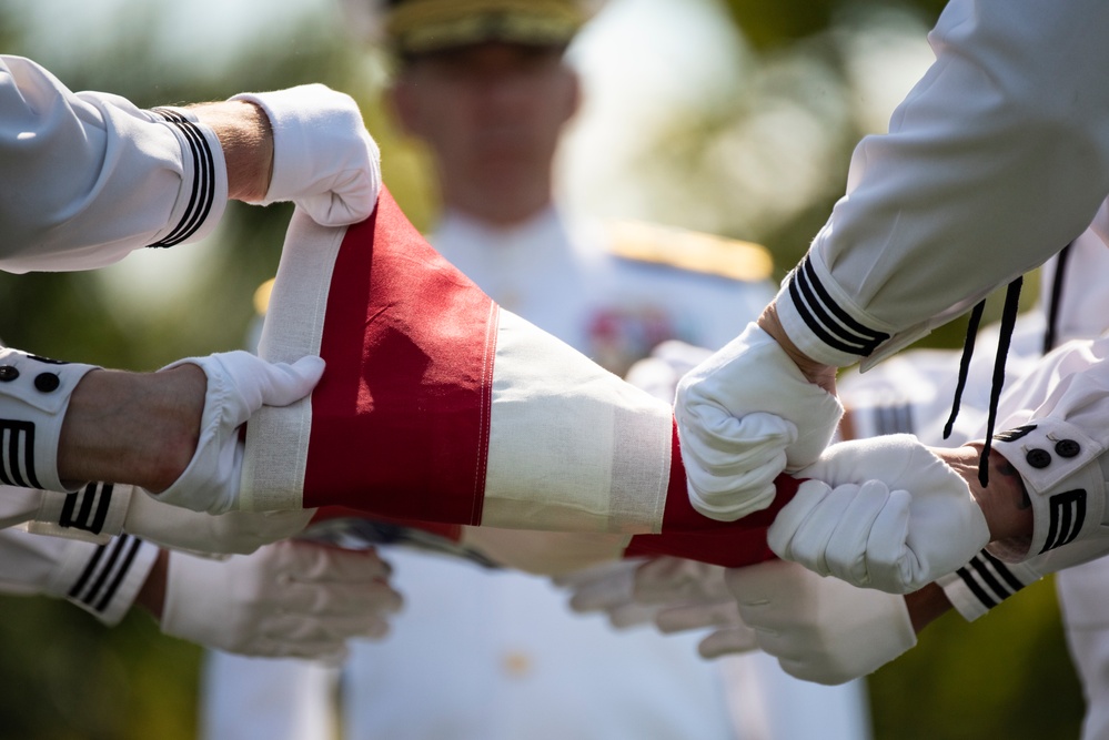 Military Funeral Honors with Funeral Escort are Conducted for U.S. Navy Mess Attendant 3rd Class David Walker in Section 62