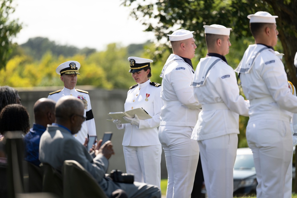 Military Funeral Honors with Funeral Escort are Conducted for U.S. Navy Mess Attendant 3rd Class David Walker in Section 62