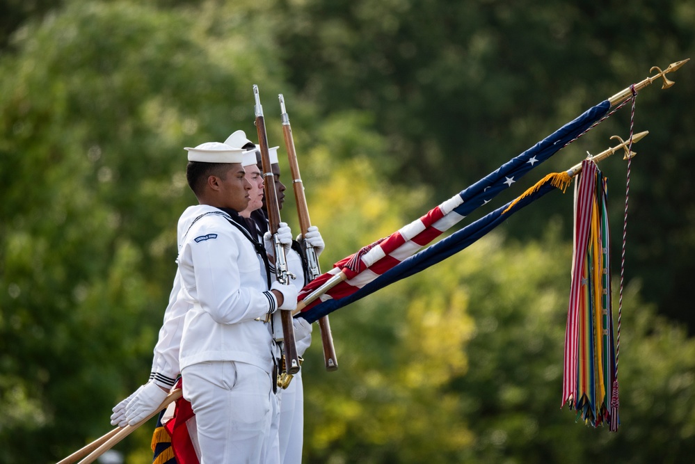 Military Funeral Honors with Funeral Escort are Conducted for U.S. Navy Mess Attendant 3rd Class David Walker in Section 62