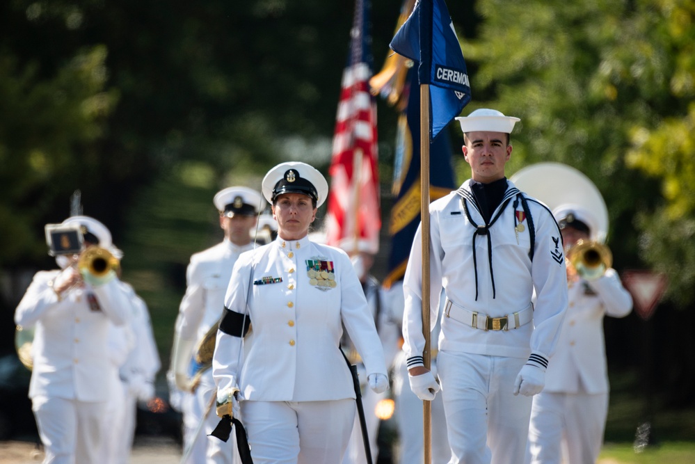 Military Funeral Honors with Funeral Escort are Conducted for U.S. Navy Mess Attendant 3rd Class David Walker in Section 62