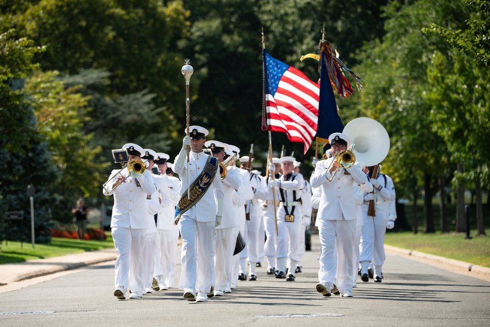 Military Funeral Honors with Funeral Escort are Conducted for U.S. Navy Mess Attendant 3rd Class David Walker in Section 62