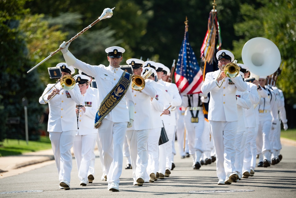 Military Funeral Honors with Funeral Escort are Conducted for U.S. Navy Mess Attendant 3rd Class David Walker in Section 62