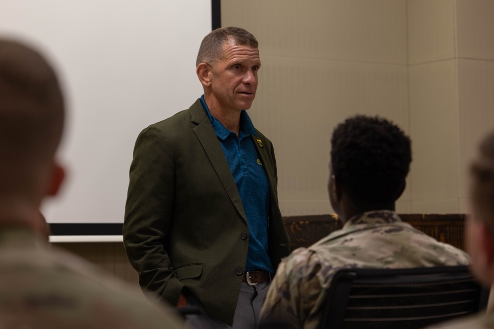 Retired Sgt. Maj. of the Army Michael A. Grinston visits Caserma Del Din, Italy