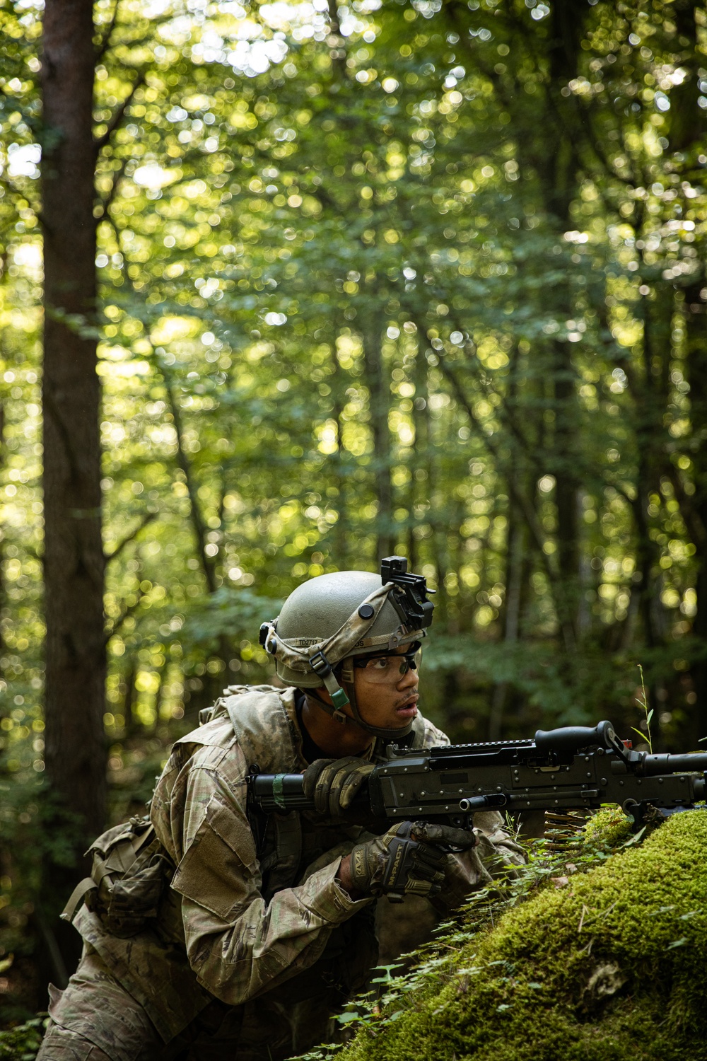 Opposing forces patrol during Saber Junction exercise