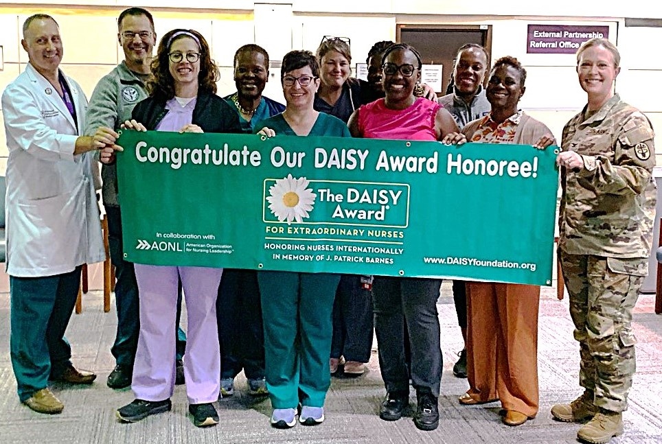 Walter Reed nursing team recognizes members with the DAISY Award for extraordinary, lifesaving care