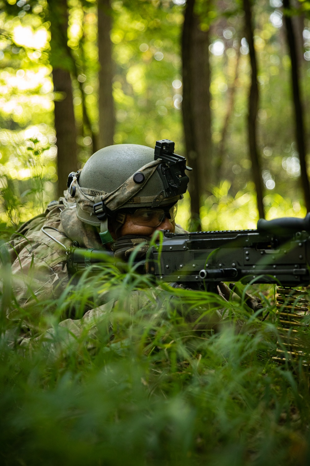 Opposing forces patrol during Saber Junction exercise