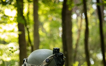 Opposing forces patrol during Saber Junction exercise