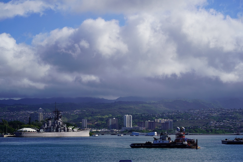 USS North Carolina (SSN 777) Enters Dry Dock