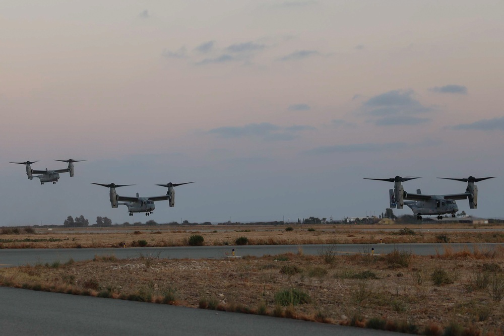 24th MEU (SOC) Aircraft Arrive to the Republic of Cyprus