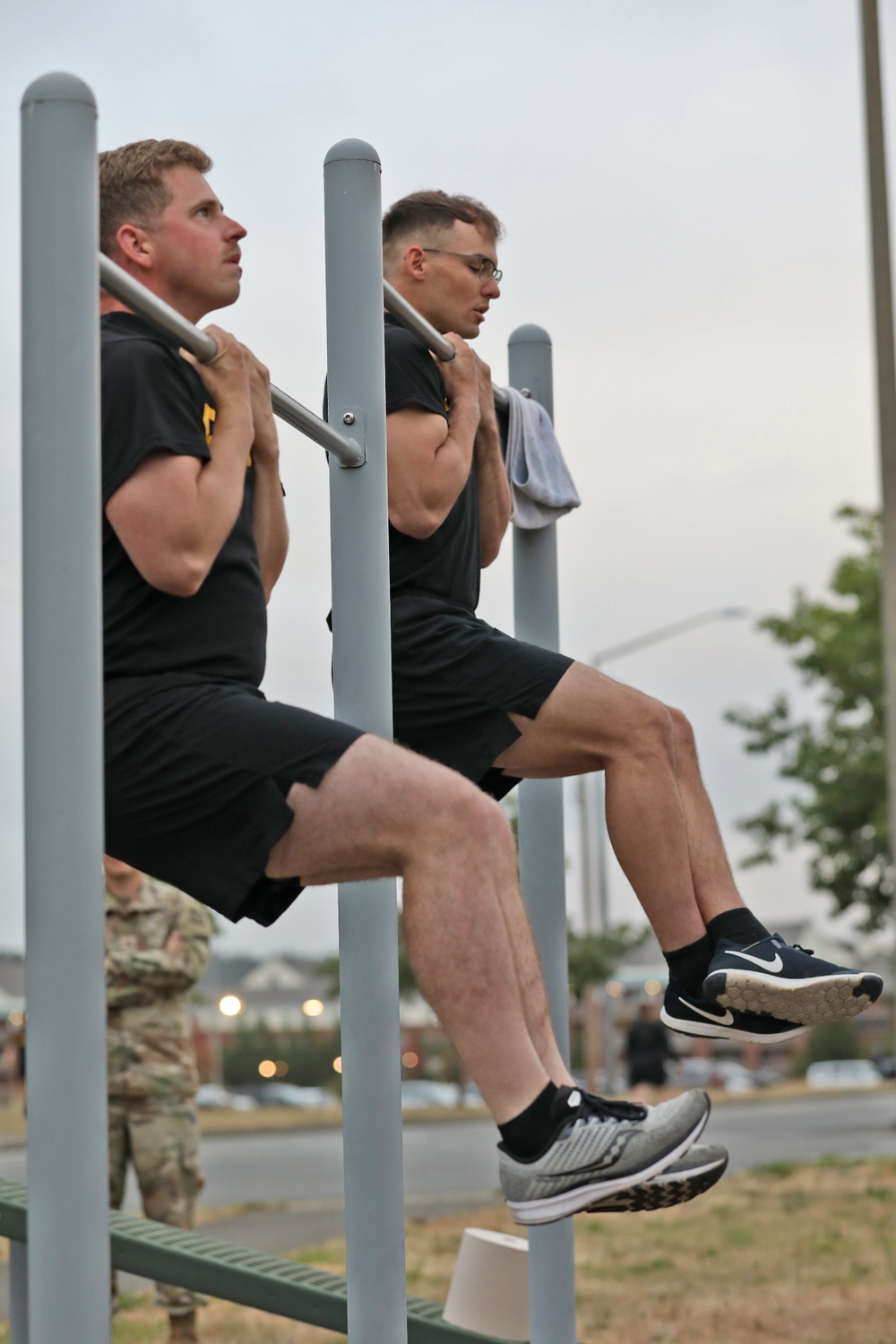 13th CSSB Soldiers take German Fitness Test