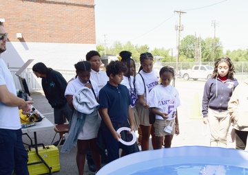 Employees highlight careers at Antioch Middle School STEAM event