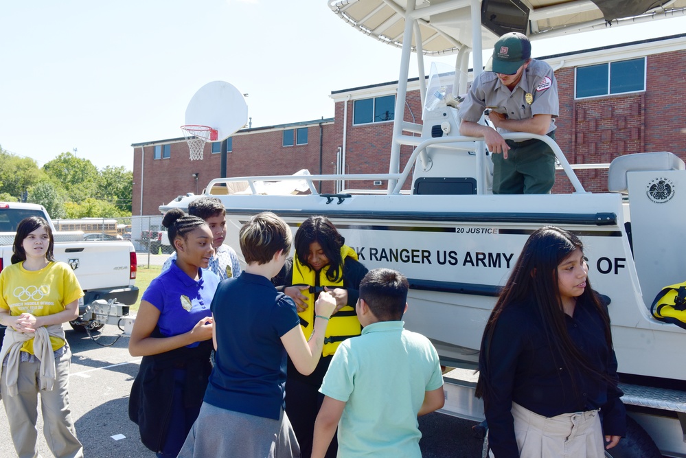 Employees highlight careers at Antioch Middle School STEAM event
