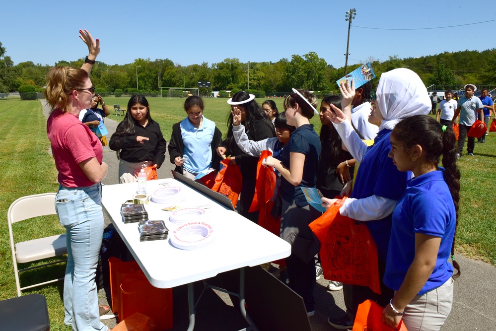 Employees highlight careers at Antioch Middle School STEAM event
