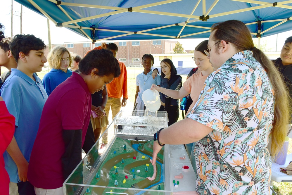Employees highlight careers at Antioch Middle School STEAM event