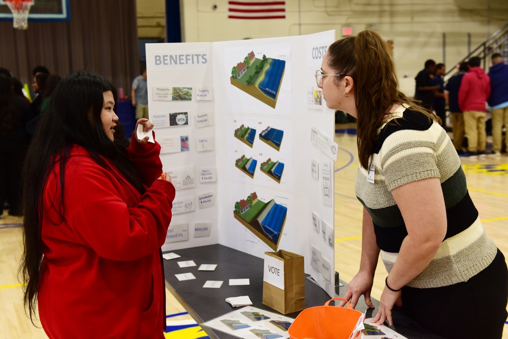 Employees highlight careers at Antioch Middle School STEAM event