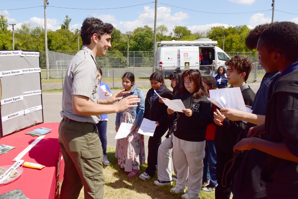 Employees highlight careers at Antioch Middle School STEAM event