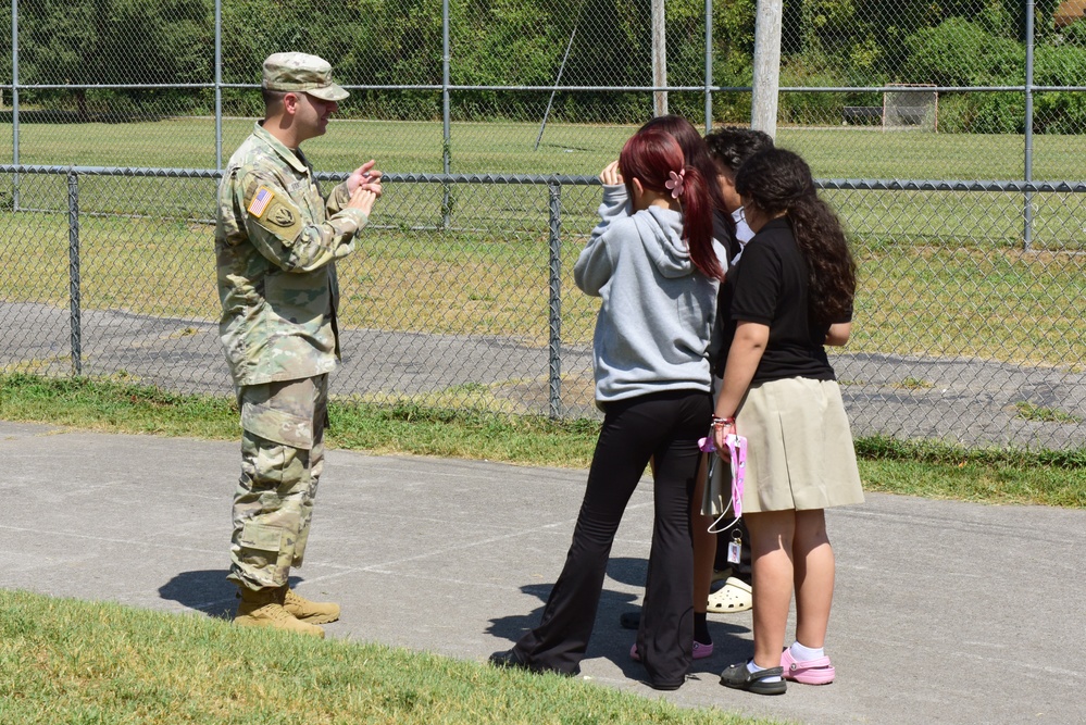 Employees highlight careers at Antioch Middle School STEAM event