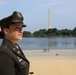 Officer promoted on the steps of Jefferson Memorial