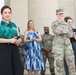 Officer promoted on the steps of Jefferson Memorial