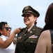 Officer promoted on the steps of Jefferson Memorial